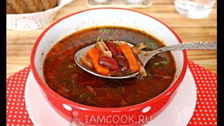 Рецепт Борща без картошки с фасолью