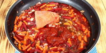 Шаг 7: борща без картошки с фасолью