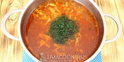 Шаг 9: борща без картошки с фасолью