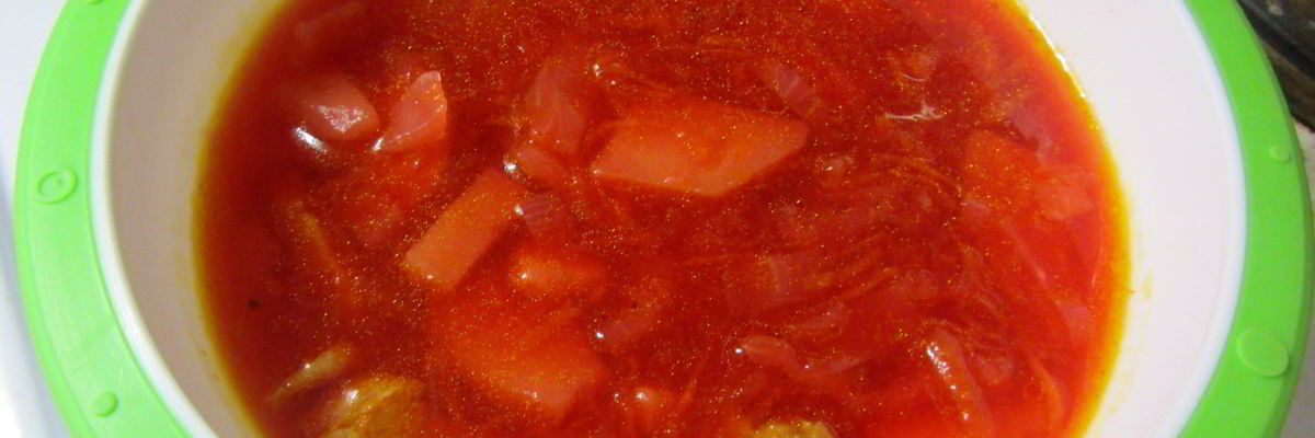 Рецепт Борща домашнего с чесноком