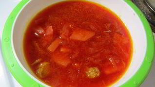 Рецепт Борща домашнего с чесноком