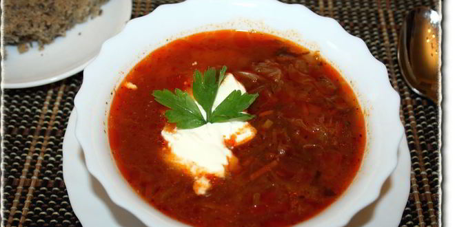 Рецепт борща из говядины и свинины