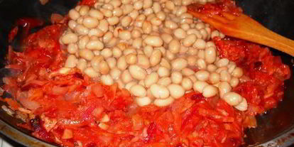 Шаг 5: борща постного с килькой и грушами