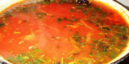 Шаг 9: борща постного с килькой и грушами