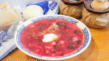 Рецепт Борща с бараниной