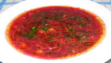 Рецепт Борща с фасолью без мяса в мультиварке