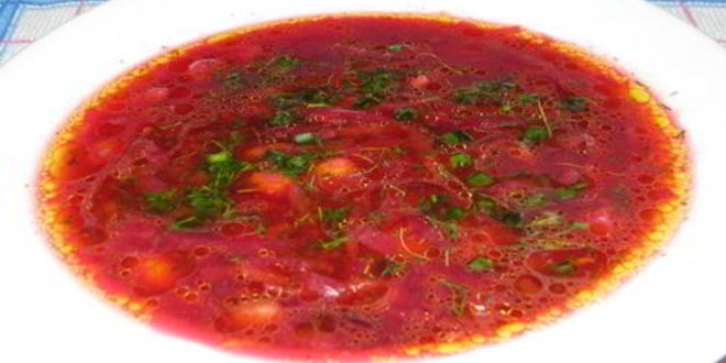 Рецепт Борща с фасолью без мяса в мультиварке