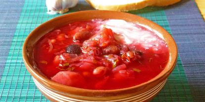 Шаг 18: борща с фасолью постный