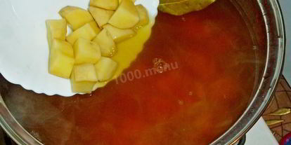 Шаг 8: борща с фасолью постный