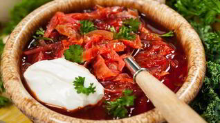 Рецепт Борща с грецкими орехами