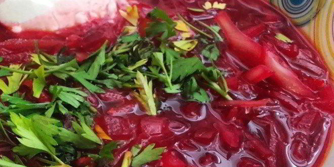 Рецепт борща с хрустящей капустой