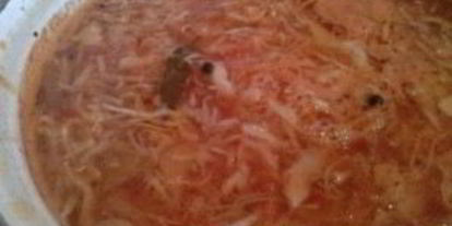 Шаг 8: борща с кислоя капустого ны перепелаха