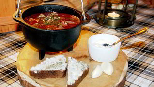 Рецепт Борща с мясом лося