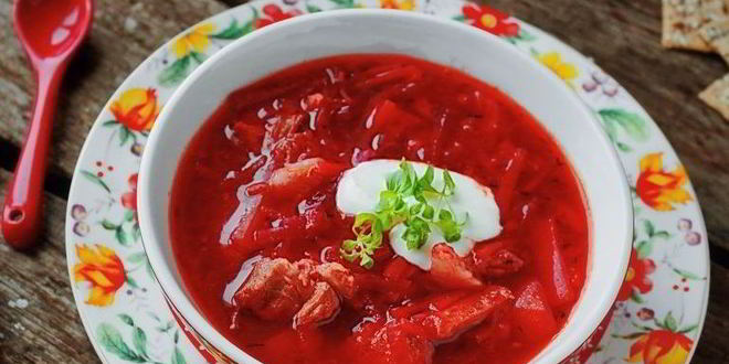 Рецепт борща со свеклой без капусты