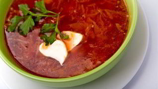 Рецепт Борща украинского на свиных ребрах