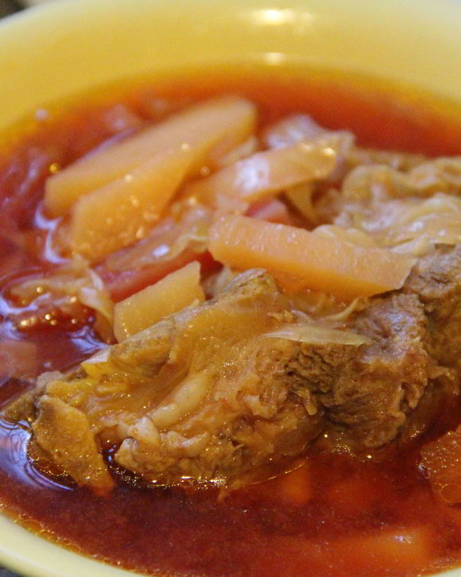 Рецепт борща украинского на свиных ребрах