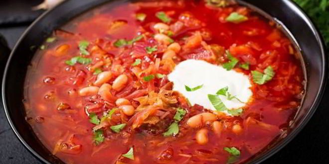 Рецепт борща жареного