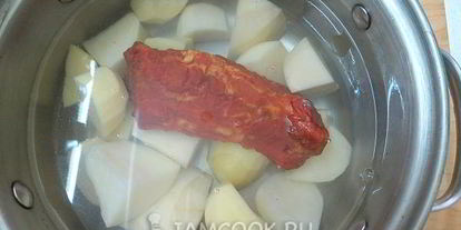 Шаг 3: красного борща с фасолью и копченостями