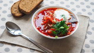 Рецепт Легкого борща с курицей