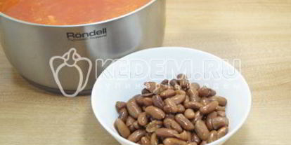 Шаг 5: постного борща с фасолью