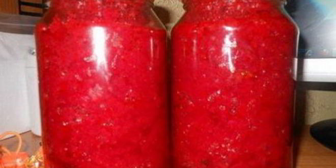 Рецепт Заправки для борща на зиму без уксуса