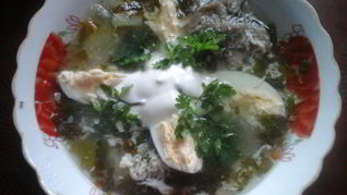 Рецепт Зеленого борща по-деревенски