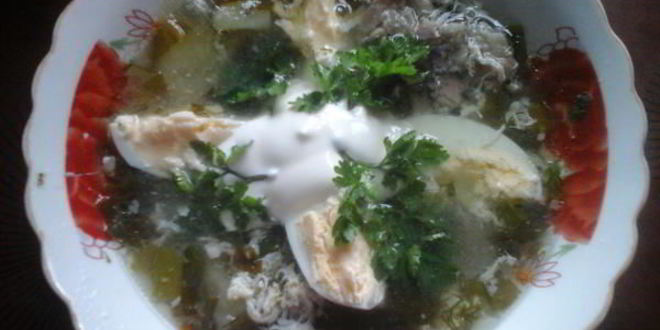 Рецепт зеленого борща по-деревенски