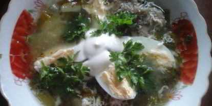 Шаг 9: зеленого борща по-деревенски