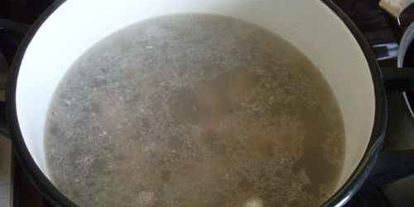 Шаг 9: бульона из куриных шеек