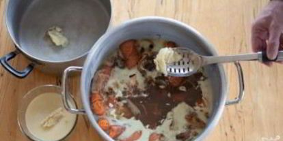 Шаг 3: бульона замороженного