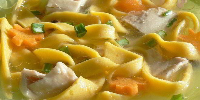 Рецепт домашней лапши из тыквы на курином бульоне