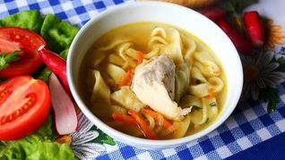 Рецепт Куриного бульона с лапшой