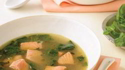 Рецепт Лосося в зеленома бульоне с карри