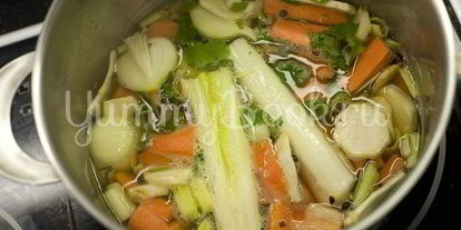 Шаг 2: овощного бульона