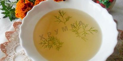 Шаг 3: прозрачного мясного бульона из свинины