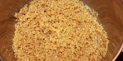 Шаг 1: пшеничной каши на курином бульоне