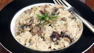 Рецепт Ризотто на курином бульоне с грибами