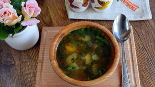 Рецепт Супа из щавеля на курином бульоне