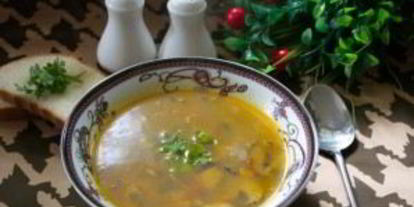 Шаг 7: супа на грибном бульоне