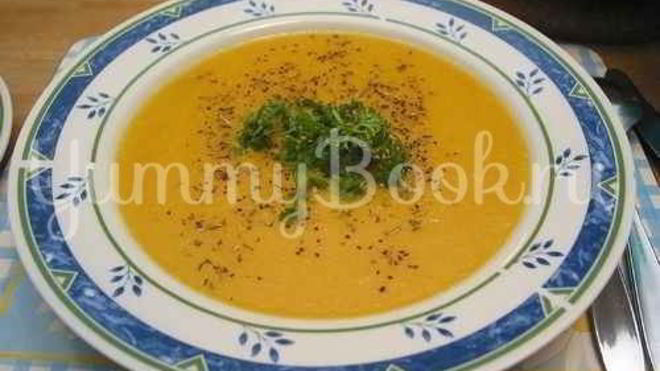Рецепт Супа тыквенного ны бульоннома кубике