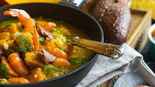 Рецепт Тыквенного супа с бульоном и крупами