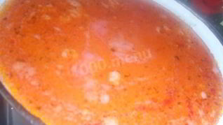 Рецепт Вкусного борща на курином бульоне с курицей