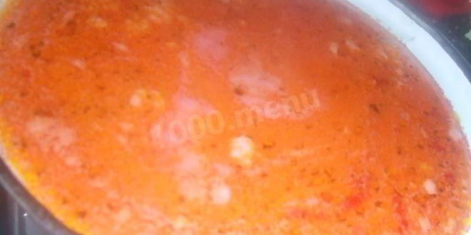 Рецепт Вкусного борща на курином бульоне с курицей