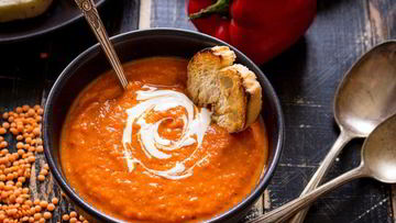 Рецепт Чечевичного супа со сладким перцем