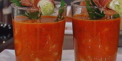 Шаг 6: гаспачо из паприки с домашними гриссини