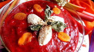 Рецепт Гаспачо из ревеня и вишни