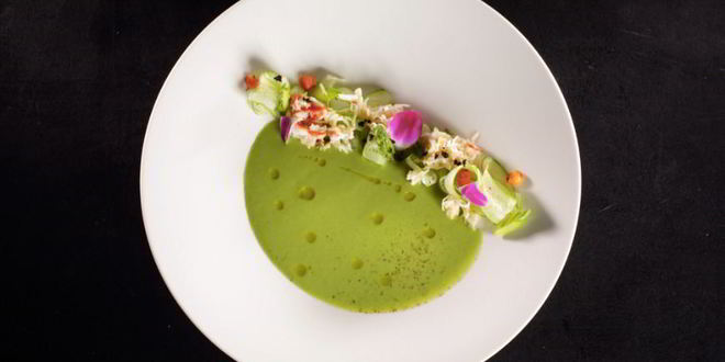 Рецепт гаспачо огуречного с крабом