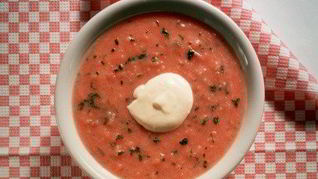 Рецепт Гаспачо с кайенским перцем