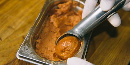 Шаг 11: гаспачо с сорбетом из томатов