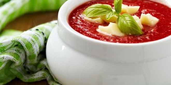 Рецепт гаспачо с сыром